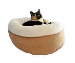 All for Paws Lambswool Donut Bed TAN