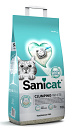 Sanicat kattenbak-<br>vulling Clumping White 10 ltr