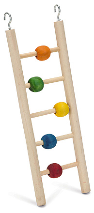 Beeztees houten vogel ladder Beady 5 tredes. 23 cm.