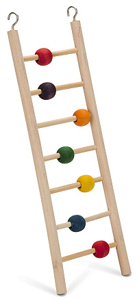 Beeztees houten vogel ladder Beady 7 tredes. 30 cm.