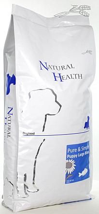 Natural Health hondenvoer Puppy Fish & Rice Large Bite 12,5 kg