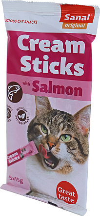 Sanal Creamsticks Zalm 5 x 15 gr