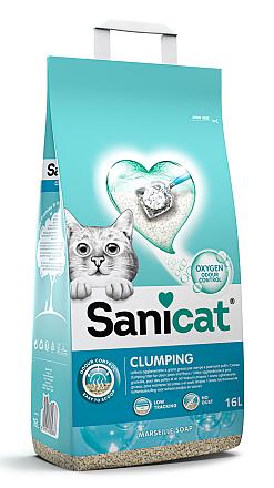 Sanicat kattenbakvulling Clumping Marseille 16 ltr