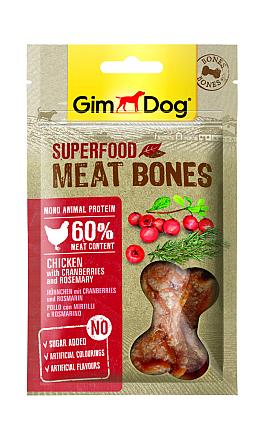 GimDog Superfood Meat Bones kip met cranb./rozemarijn 70 gr