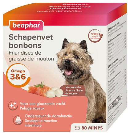 Beaphar Schapenvet Bonbons Zalm Mini 245g