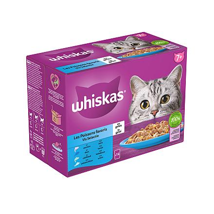 Whiskas Kattenvoer Senior Vis Selectie in Gelei 12 x 85 gr