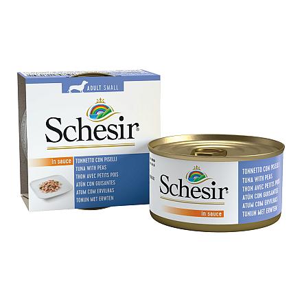 Schesir Hondenvoer Tonijn/Erwten Saus<br> 85 gr