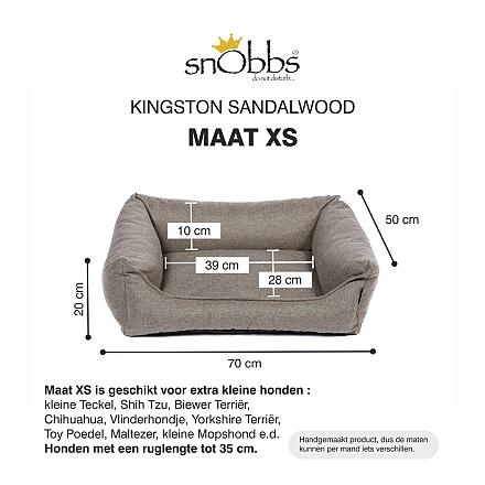 snObbs Orthopedische Hondenmand Kingston Sandalwood