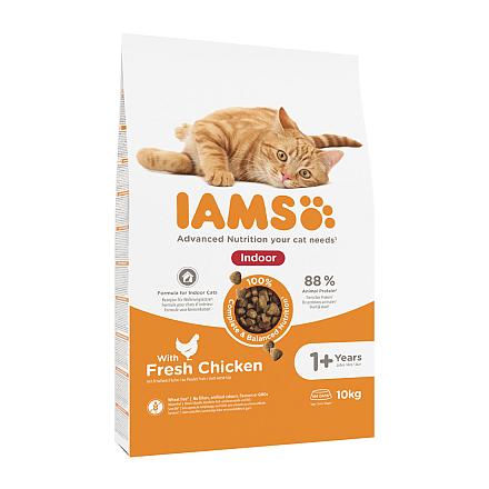 IAMS Kattenvoer Adult Indoor Chicken 10 kg