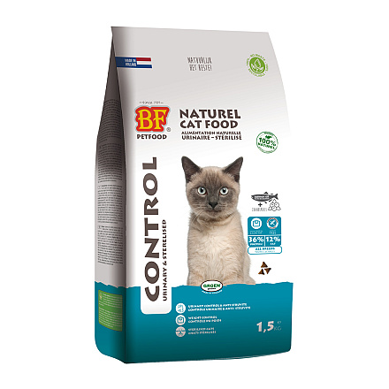 BF Petfood Kattenvoer Control Urinary & Sterilised 1,5 kg