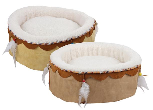 All for Paws Dream Catcher Round Cuddler Bed Sandcolor