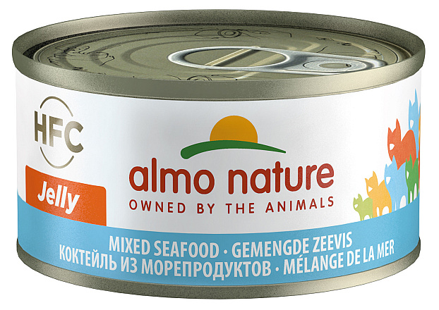 Almo Nature kattenvoer HFC Jelly gemengde zeevis 70 gr