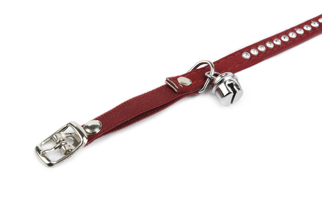 Beeztees Kattenhalsband Swarovski Rood