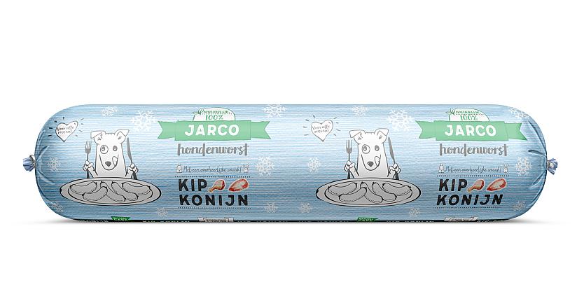 Jarco Diepvries Hondenworst Kip/Konijn 600 gr