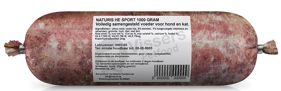 Naturis Vers Vlees voeding HE Sport <br>1000 gr